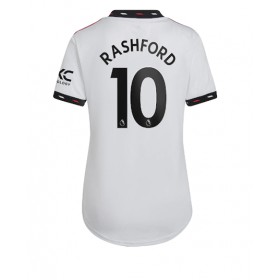 Damen Fußballbekleidung Manchester United Marcus Rashford #10 Auswärtstrikot 2022-23 Kurzarm